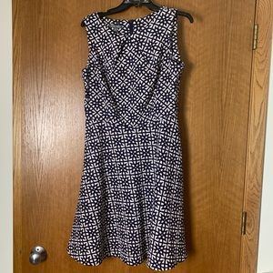 Aline geometric print dress